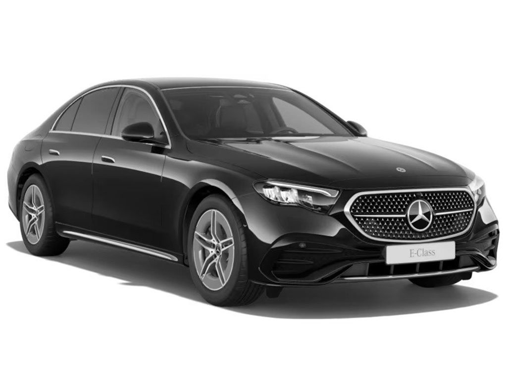 Black Executive Estate Car in white Background