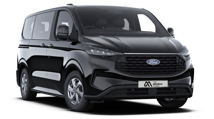 Black 9 Seater Car in white Background